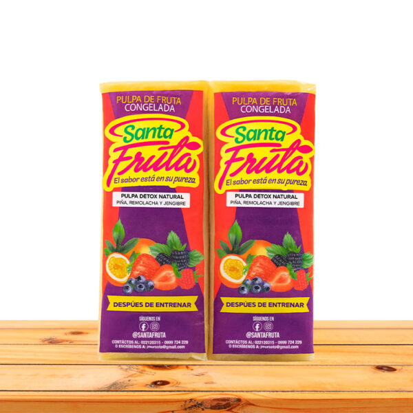 Pack Pulpa Detox Después de Entrenar  x 11 unidades de 100gr
